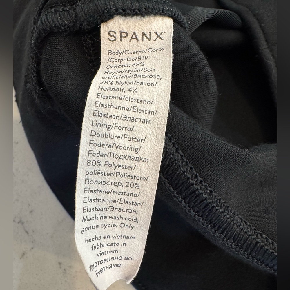 Spanx 20202R Perfect Black Ponte Ankle Pant Women’s Size L - Picture 9 of 15